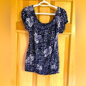 Lucky Brand John Robshaw peasant blouse